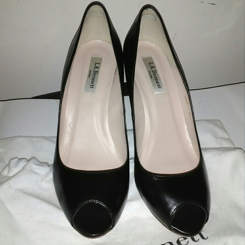 Authentic  L.K. Bennett London wedge shies